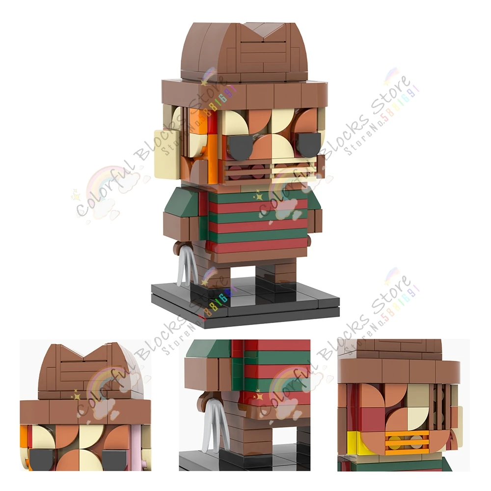 Creative Movie Game Cartoon Series Halloween Souvenir Mythological Character Building Blocks Models Assemble Brick Toys For Kids