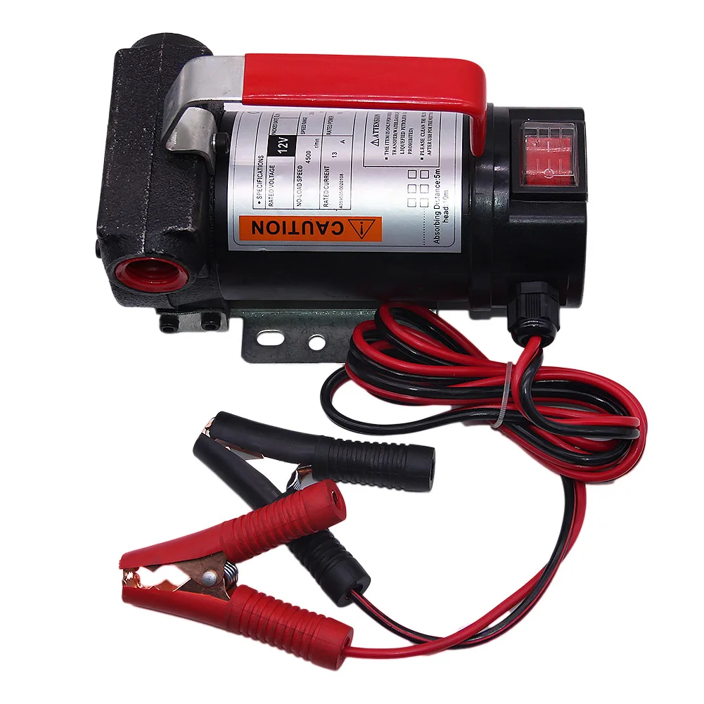 12V 175W Oil Pump Safety Electric Oil Self Priming Pump Barrel Pump 40L/Min Diesel Pump Electric Suction Transfer Change Mascine