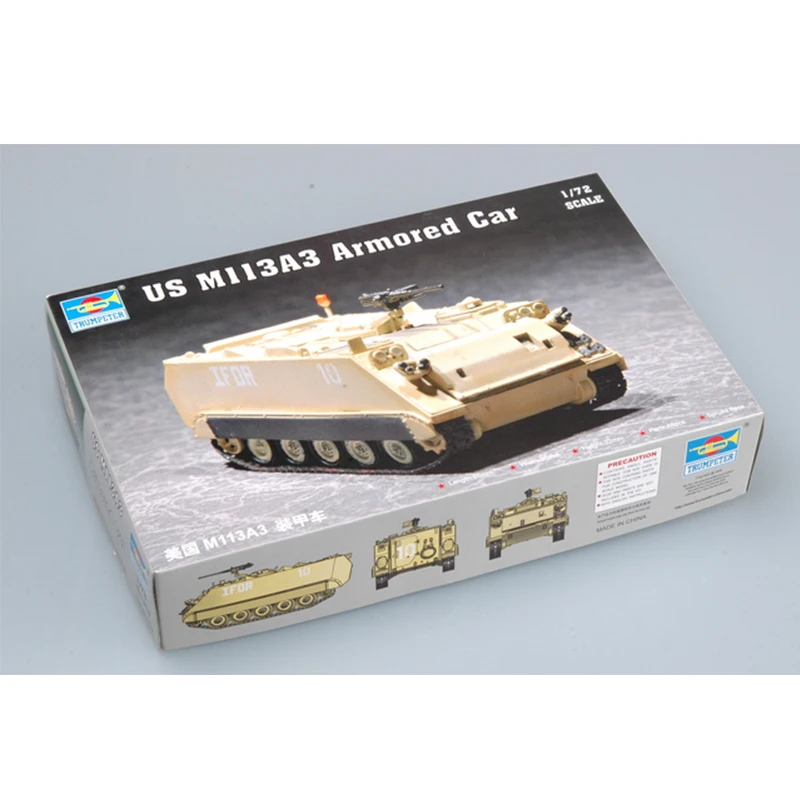 

Trumpeter 07240 1/72 US M113A3, бронеавтомобиль, военный дисплей, игрушка, пластиковая сборка, комплект модели здания