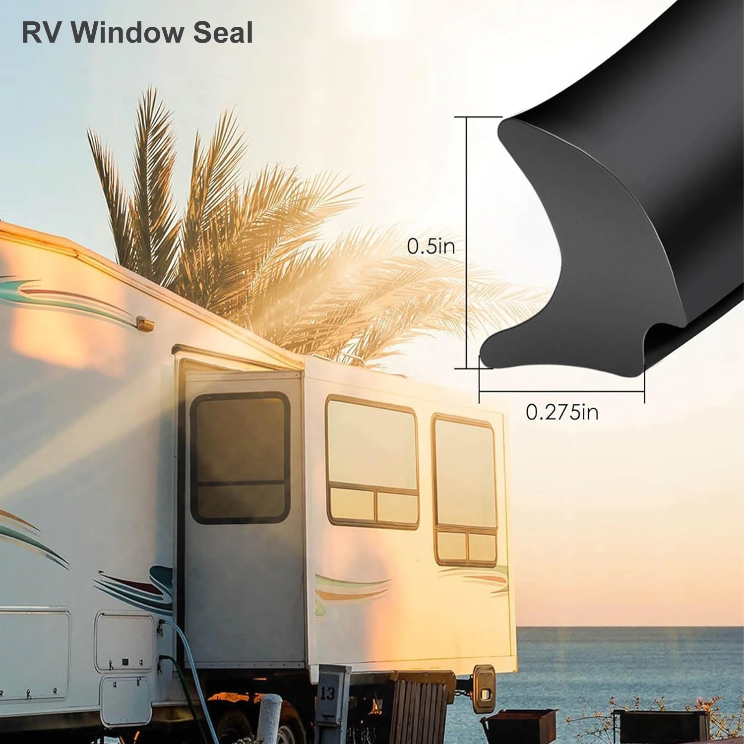 

4-метровое уплотнение окна автофургона, уплотнитель для лобового стекла для автомобилей, лодок, грузовиков и фургонов, уплотнитель края окна