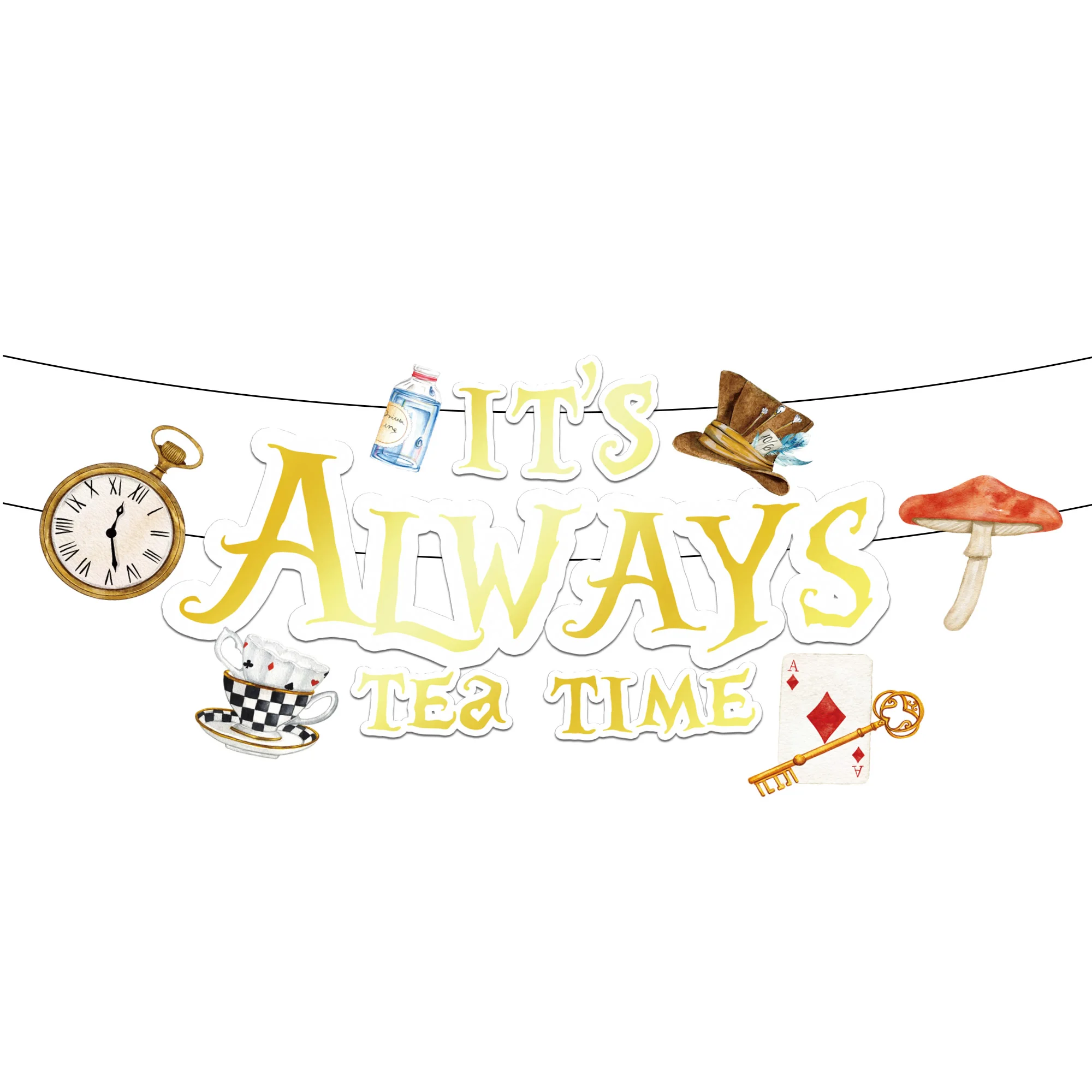 Alice in Wonderland Disposable tableware Birthday Party Decoration Supplies Baby Shower Plate Cup Napkin Decor