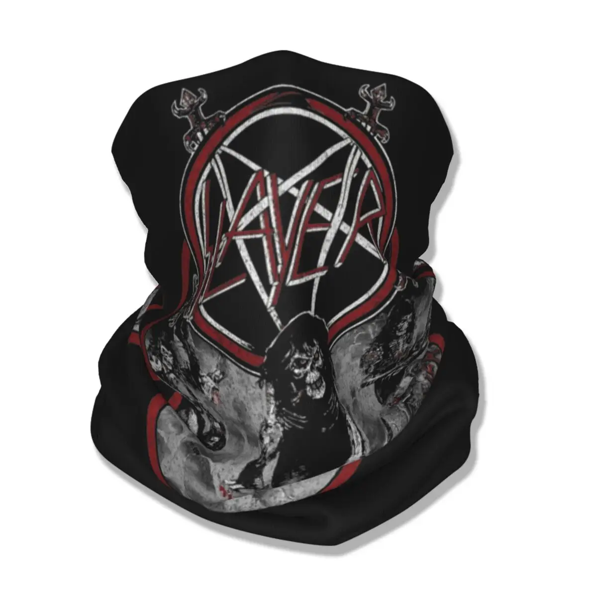 Slayer Band Bandana para el cuello para hombre y mujer, pasamontañas estampado, bufanda envolvente, diadema multiusos, deportes al aire libre, adultos, todas las estaciones