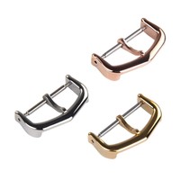 12mm 14mm 16mm 18mm 316L Stainless Steel Watch Buckle For Cartier Watch Replacement Clasp Gold Silver Rose