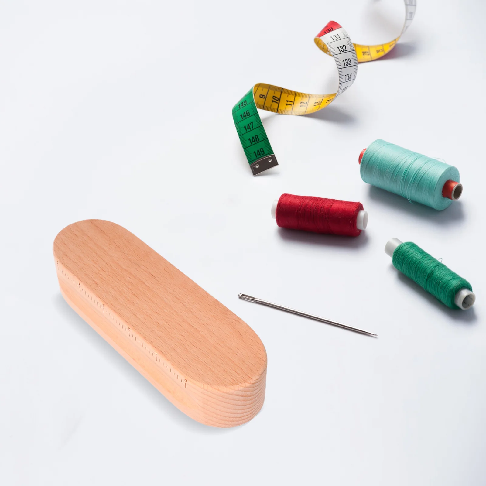 

2Pcs Wooden Sewing Weights Tailors Clapper Rounded Ends Side Grooves Seam Pressing Board Quilting Patchwork Pressing Tool