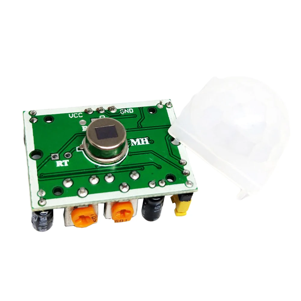 HCSR501 Adjust Pyroelectric Infrared PIR Motion Sensor Detector Module  Low Power Consumption  Suppress Interference