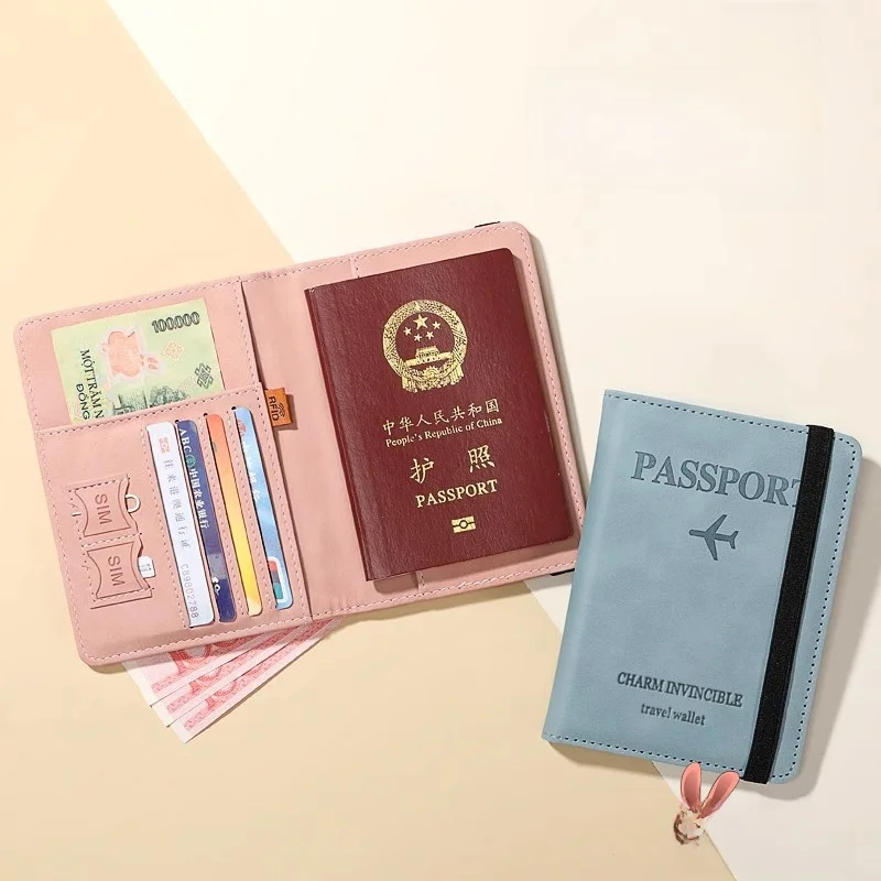 Multi-Functional Travel Anti-Theft Card Holder Passport Cover Protective Sleeve Ticket Boarding Pass Integrated Men Women Por...