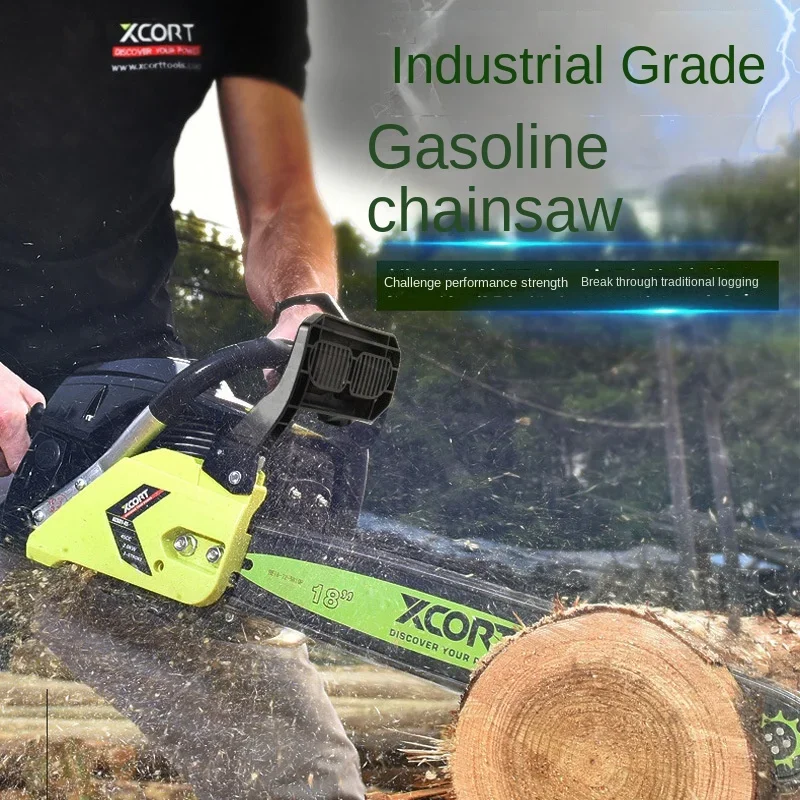 XCORT High-power chain saw motorcycle saw logging chain saw high-power gasoline chainsaw cross-border tree cutting machine