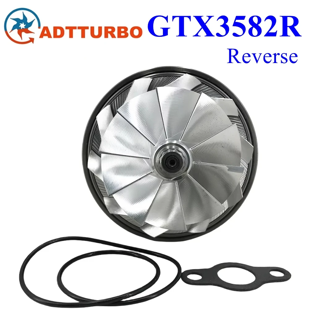 GTX3582R Gen 2 Reverse Rotation Upgrade Turbo Turbine for Car CHRA GT35 Cartridge Ball Bearing 851154-5004s GTX35R Billet Wheel