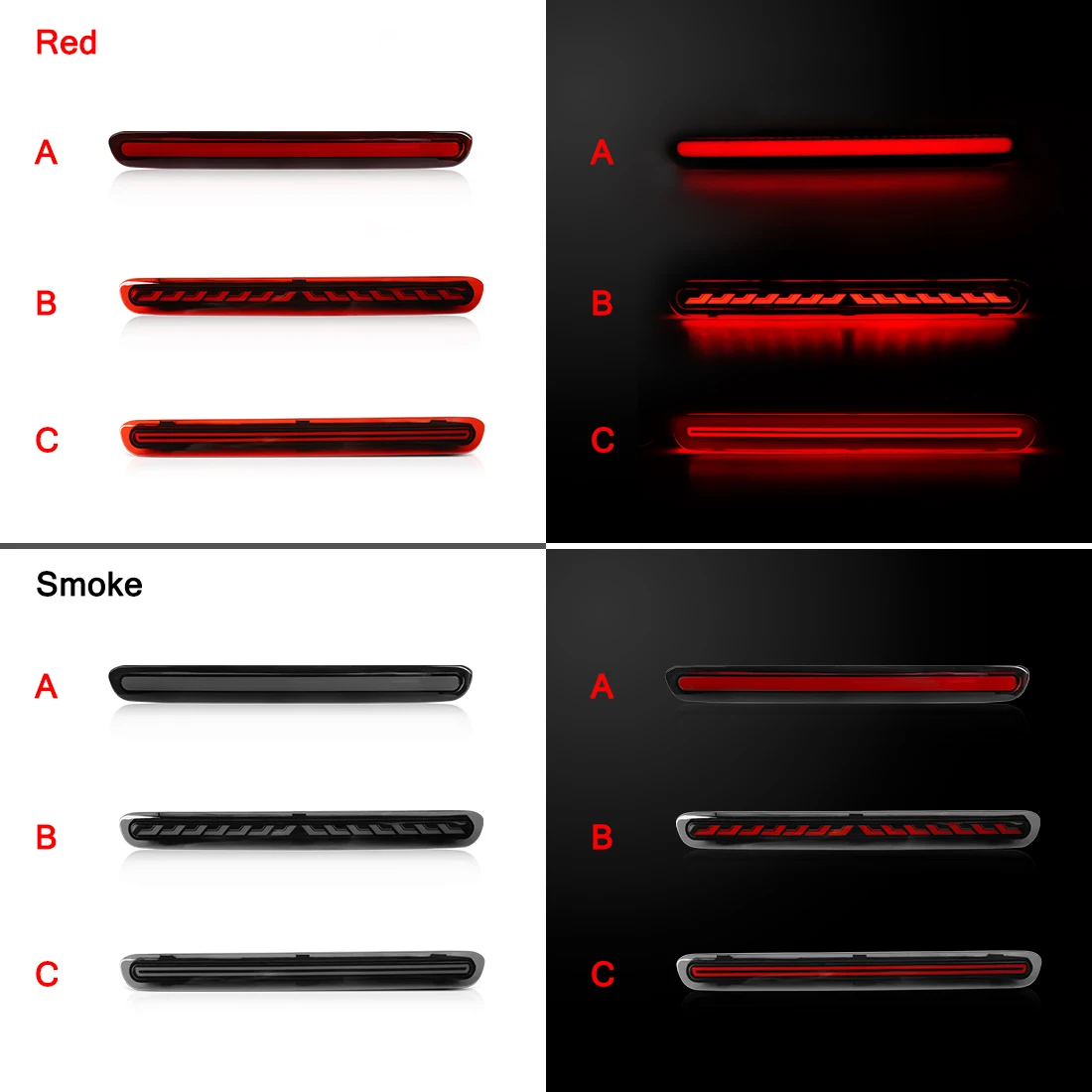 LED High Mounted Brake Light For Toyota Hilux Revo 2015 2016 2017 2018 2019 2020 3rd Third Middle Dynamic Flowing Tail Stop Lamp