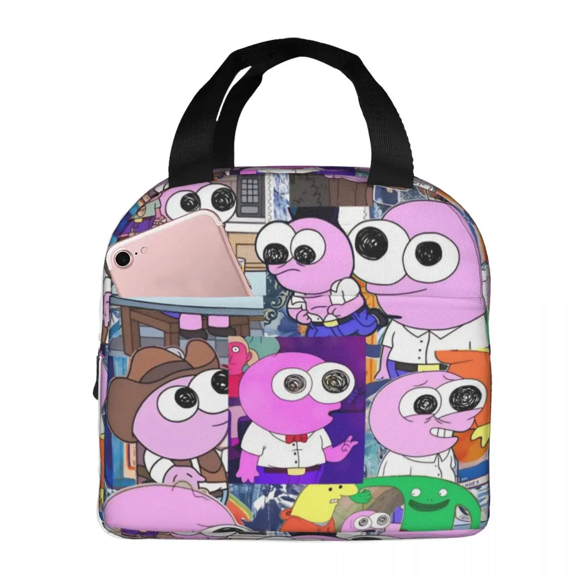Smiling Friends Pim And Charlie Thermal Insulated Lunch Bags for Work Portable Bento Box Cooler Thermal Food Box