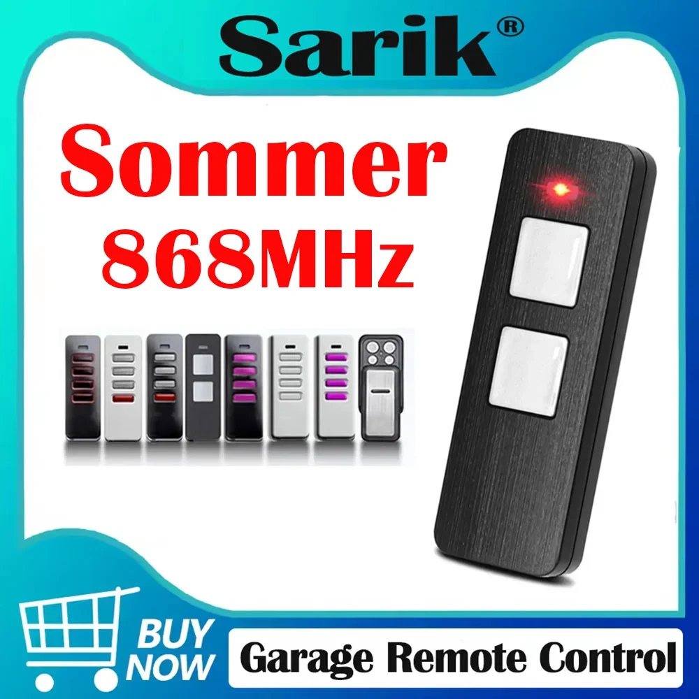 Garage Door Wireless Remote Control 868MHz SOMMER Pearl 4018V000 4/4015862001900/S10019-0001 Gate Opener