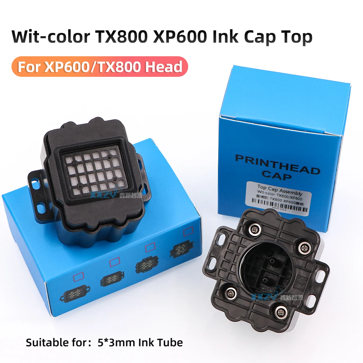 Wit-color TX800/XP600 Printhead Ink Cap Top Assembly for Eco-Solvent Printer EPSON XP600 Head Ink Capping Station