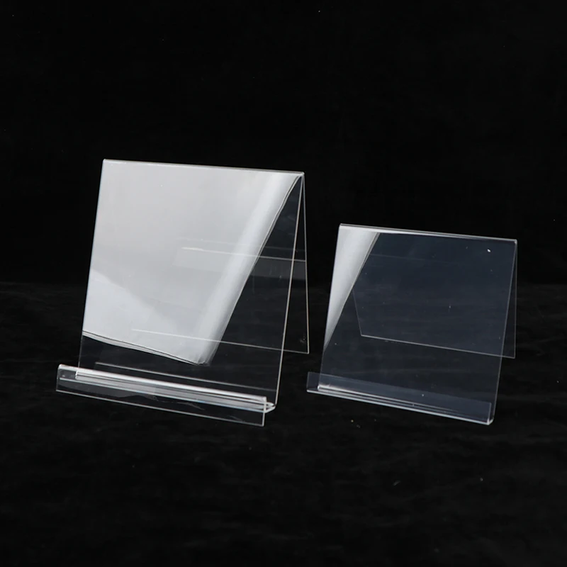 Acrylic Book Display Stand Photo Frame Brochure Artwork Holder Organizer