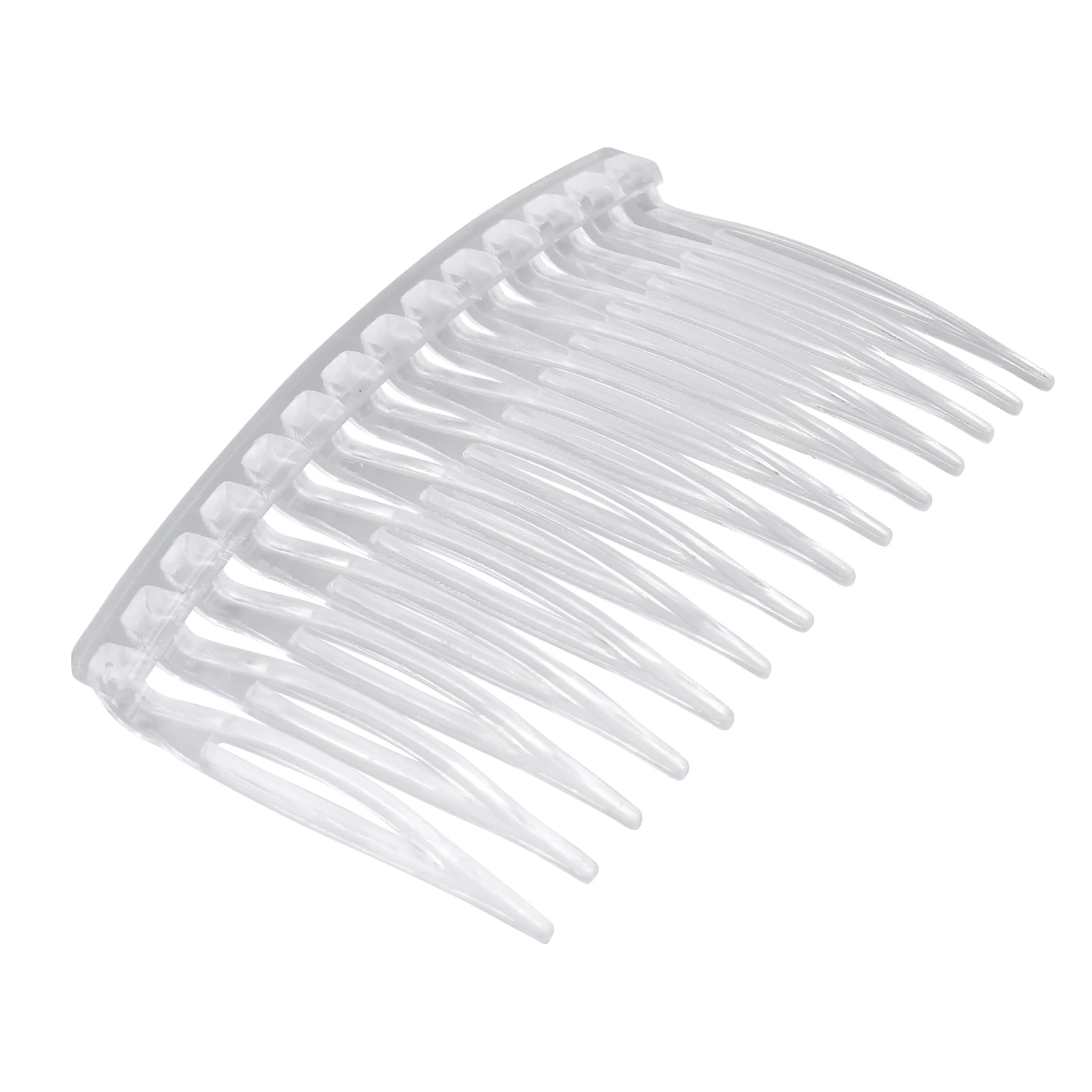 

10Pcs Transparent Hair Combs Lightweight Plastic Classic Design Side Accessories For Girls Curly Wedding Diy Hair Pins Slide