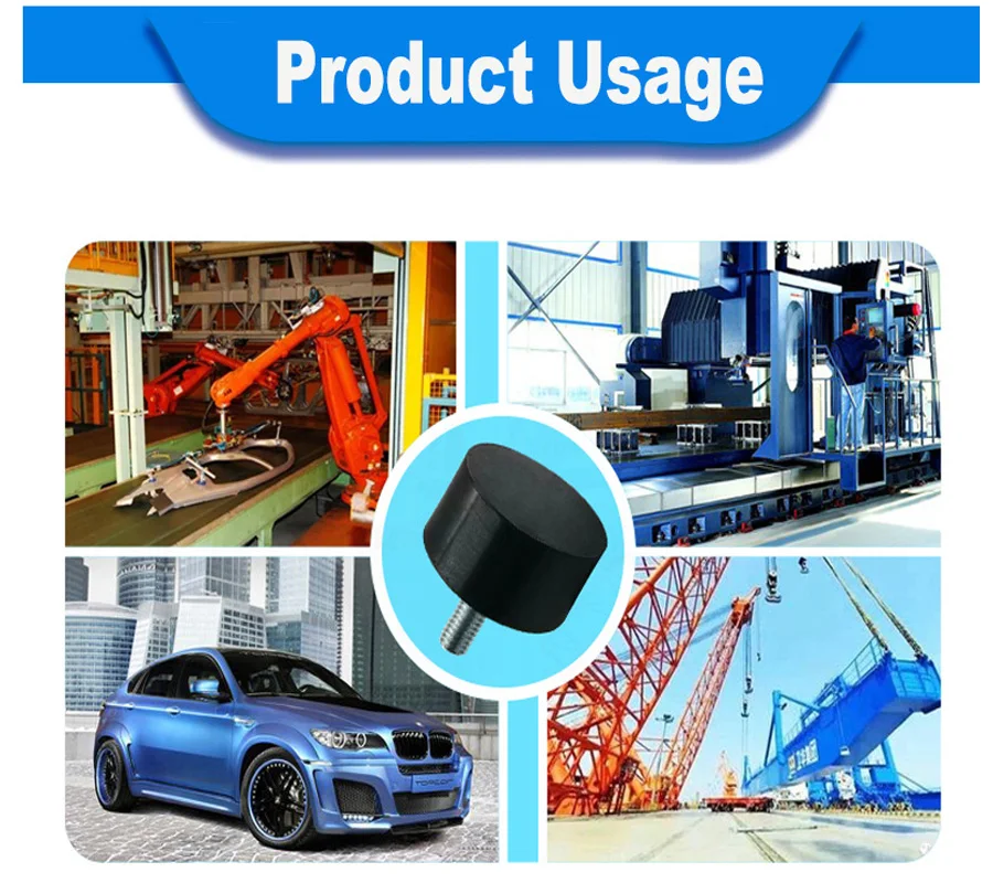 1pcs M3 - M12 Male-Female Thread Rubber Shock Absorber Crash Pad VD-Type Damper Anti Vibration Isolation Mount