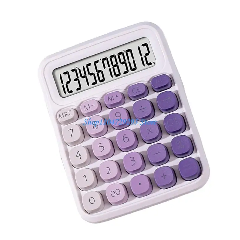 Y2GD Silents Operation Gradient Candy Color Calculator ABS Construction for Office Use