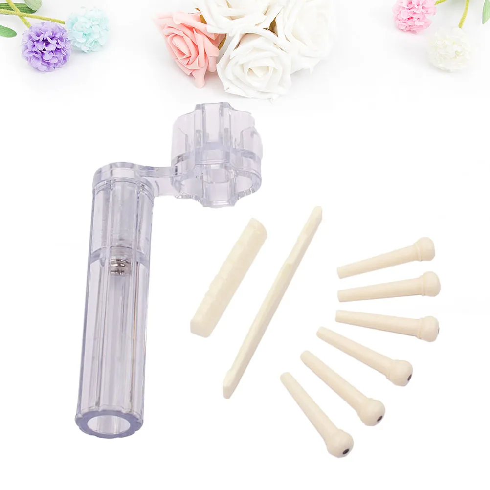 

Guitar Sound Improvement Saddle and Nut Kit Transparent Accessory String Replacement