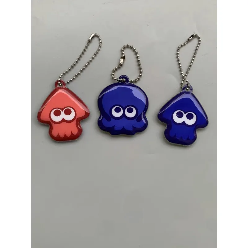 Spot  Splatoon Squid Octopus Positive and Negative Patterns Press Rebound Decompression Pendant Animation Model Birthday Gift