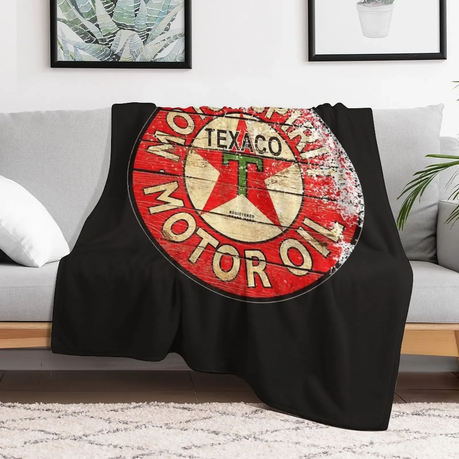 Texaco retro Throw Blanket For Decorative Sofa christmas decoration Blankets