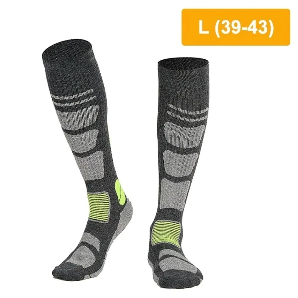 

Unisex Long Tube Skiing Socks Warm Thermal Breathable Compression Socks Shock-absorbing Thickened Sports Socks Winter Season
