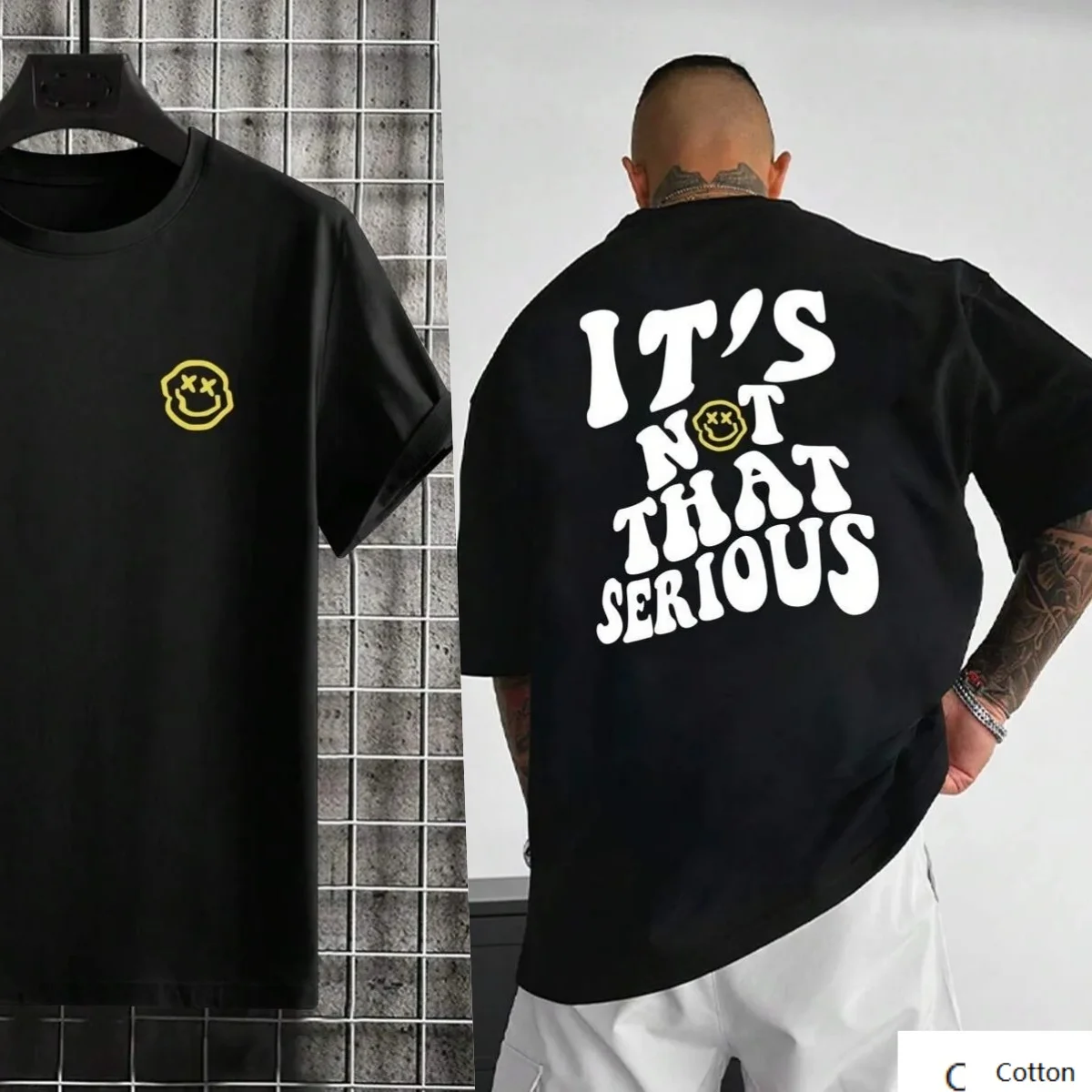 

Cotton Tee with Smiley Face and Inspiring Quote Design Perfect for Streetwear Lovers Express Your Casual Style Arrival Tee S-4XL