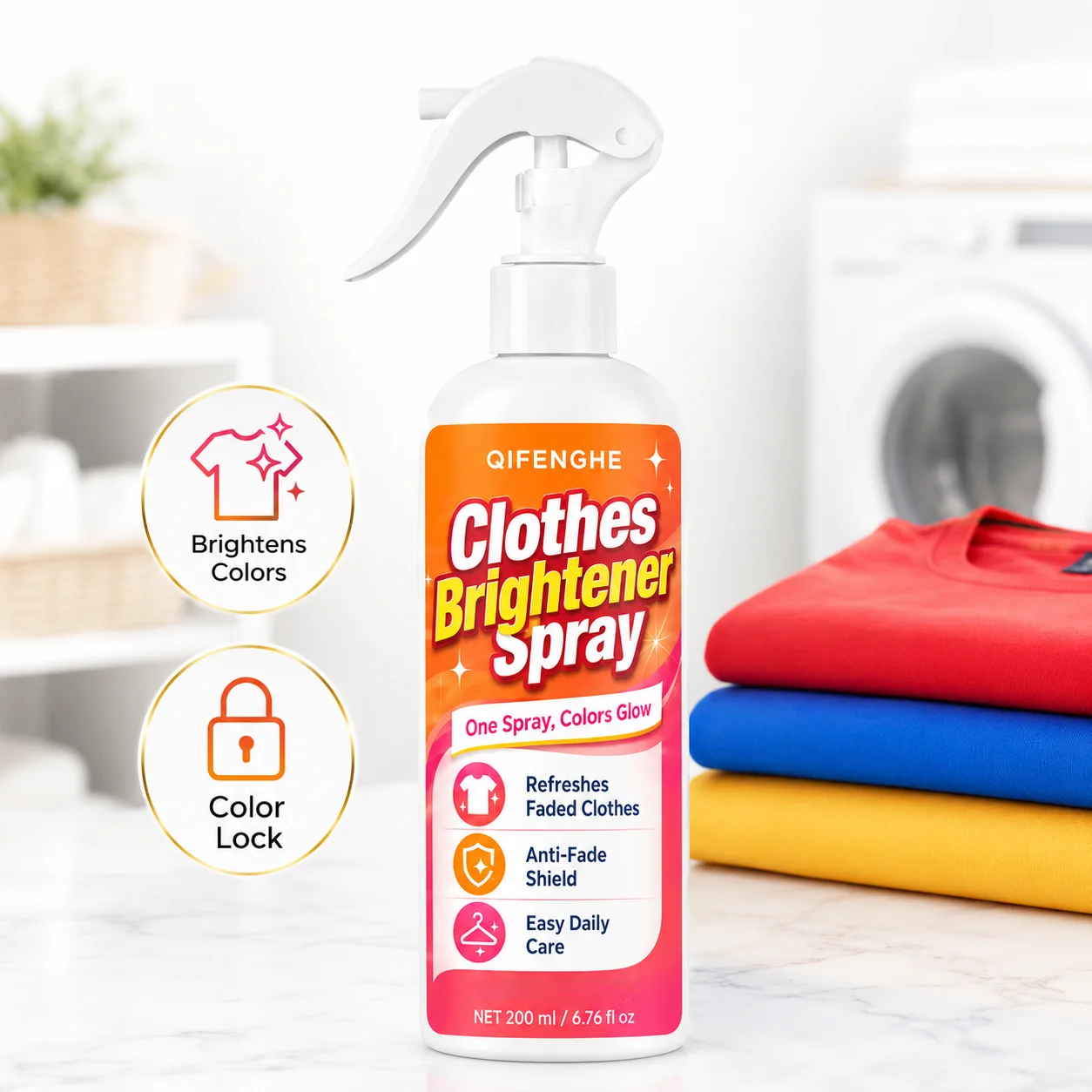 Old Clothes Color Reviver Spray, Restore Vibrant Color, Remove Gray Dull Film, Easy Laundry Care