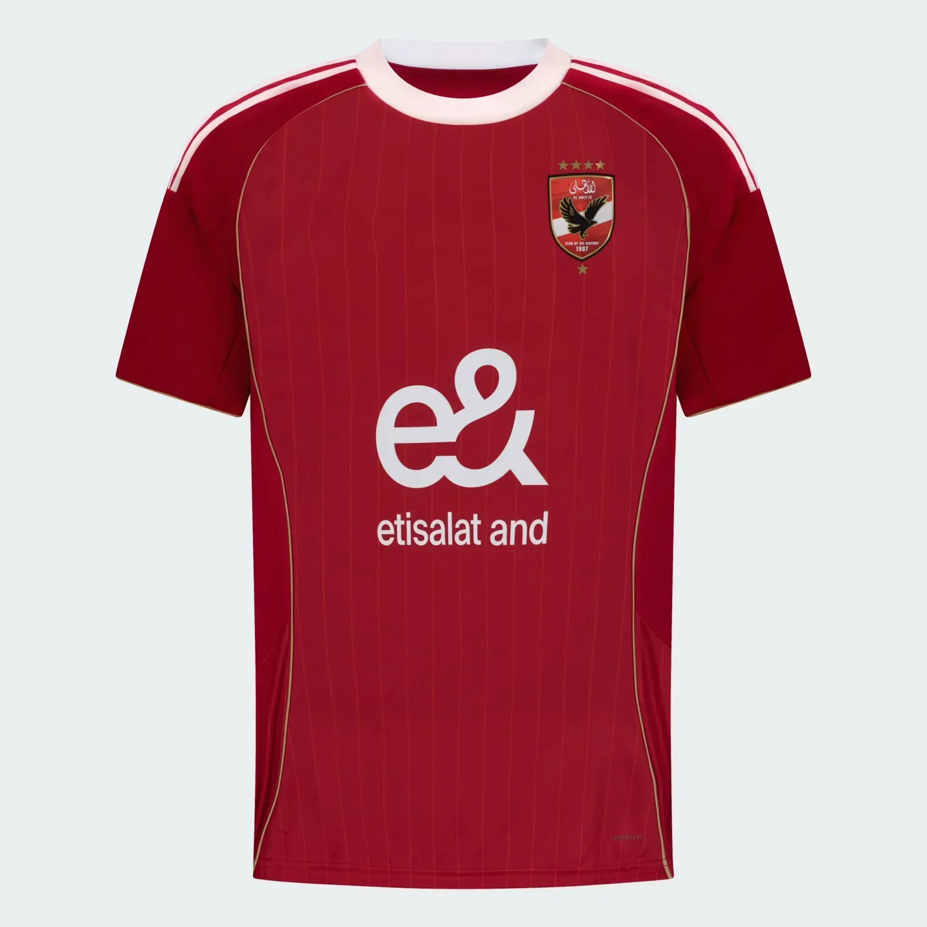 

2526 Al Ahly Home Джерси, футболка с 3D принтом, повседневная спортивная быстросохнущая футболка для взрослых и детей с тем же