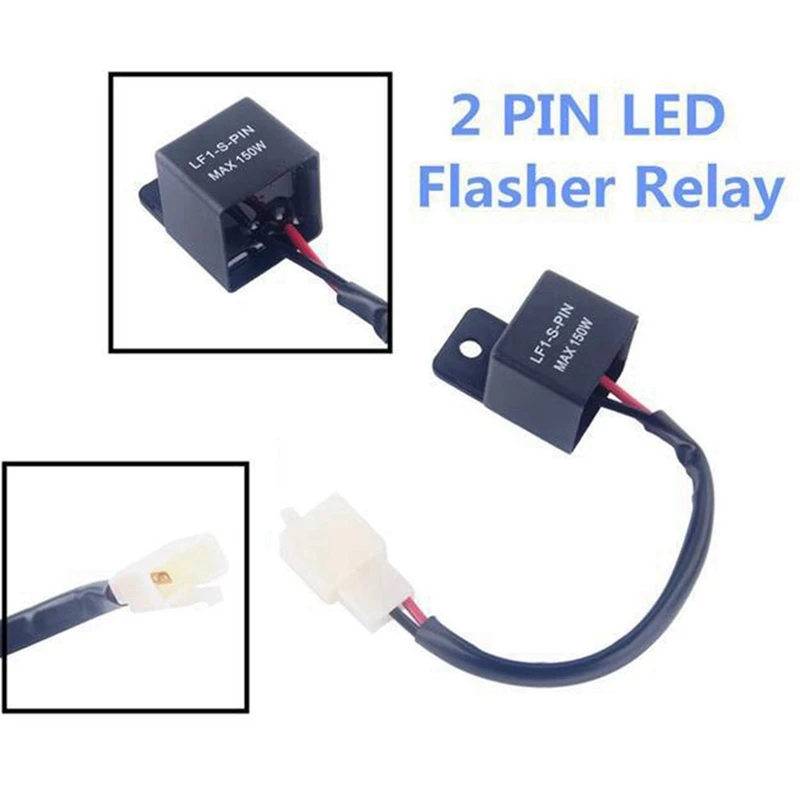 6X 12V LED Relay Indicator Relay Motorcycle Quad Load Independent Indicator LF1-S-PIN MAX 150W 2 PIN