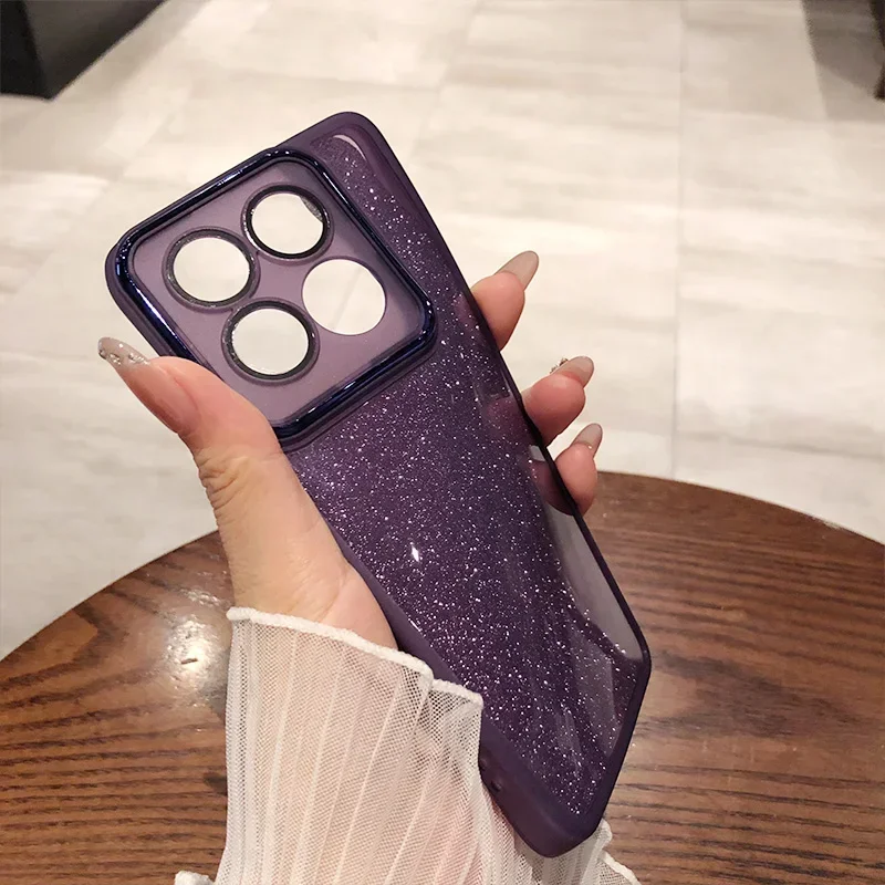 حافظة من السيليكون الناعم المطلي بالكهرباء لهاتف Xiaomi 17 Pro Max 15T 15T Pro 14 T Pro مدمجة في غطاء عدسة عالي الدقة مضاد للسقوط #3