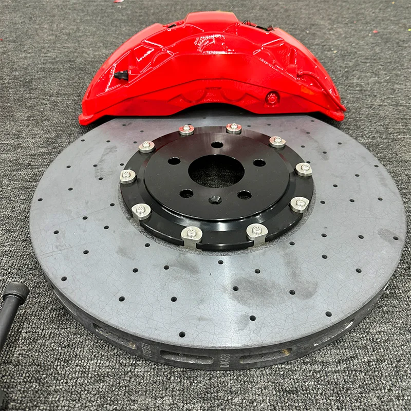 10Pot Big Brake Caliper Kit with 420mm Ceramic Discs for  A6  Factory Custom Direct Sales  MOQ 1 Piece