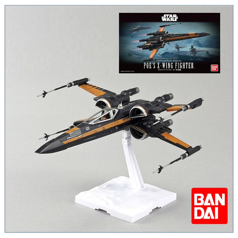 Bandai Star Wars Resistance X-wing Starfighter 1/72 Anime Figure Assembly Assembling Model Collection Toys Birthday Present