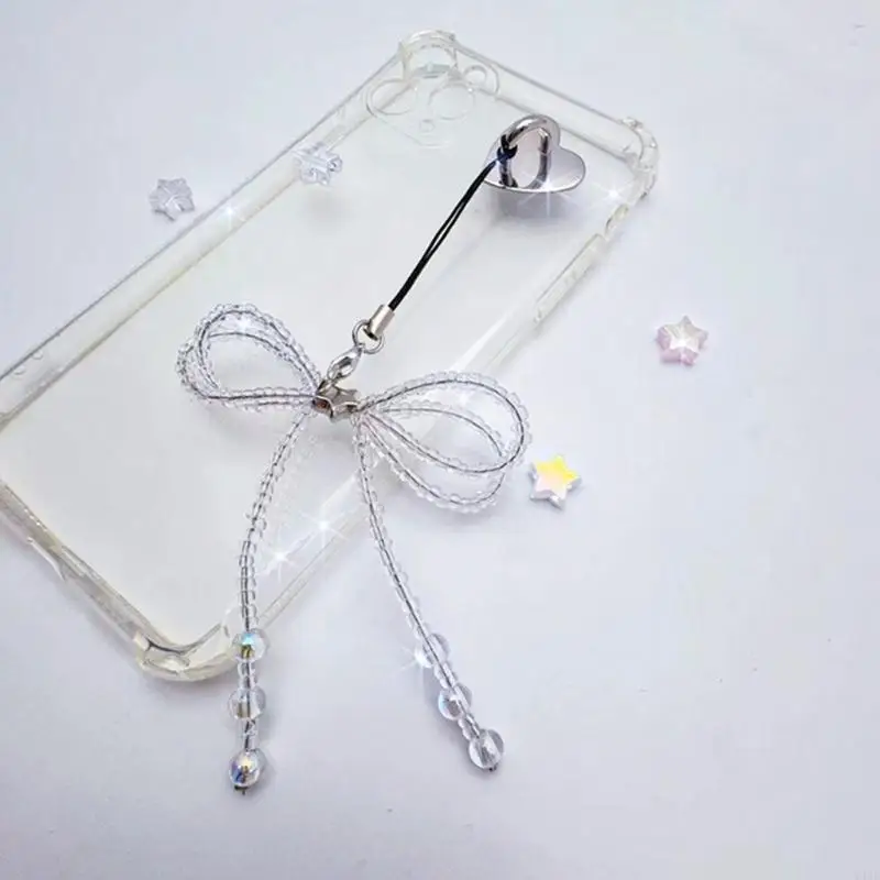 Y4ue star charm phone y2k телефон Charm Charm Glaze Bead Knot Keyring Women