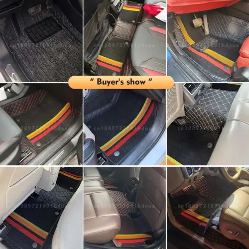 Imagen 2 del producto Para KIA Seltos 2023 2024 2025 2026 alfombrillas de doble capa para el suelo del coche almohadillas de pie personalizadas cubierta de alfombra accesorios interiores