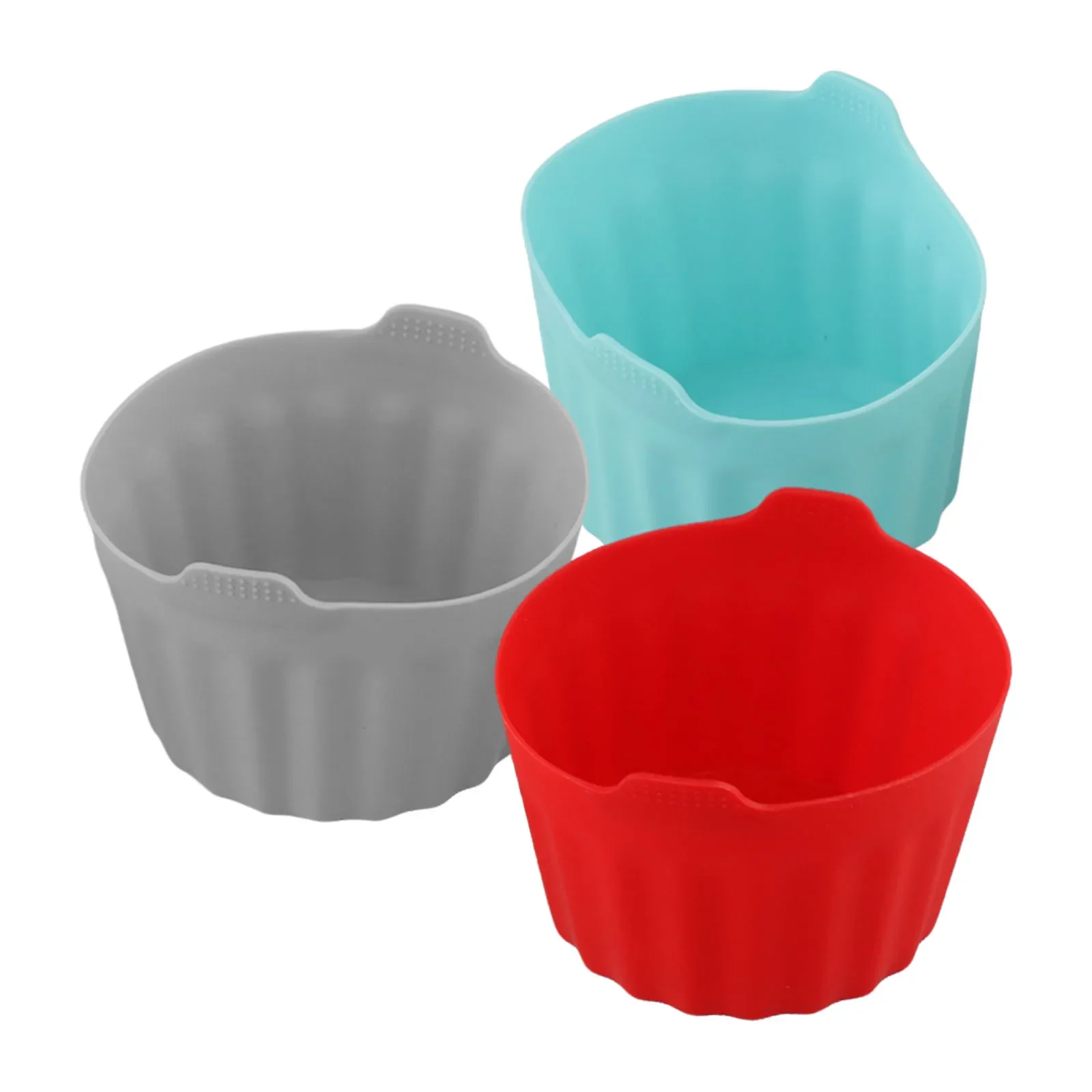 Air Fryer For Egg Poacher Flexible Silicone Baking Cups for Easy Poached For Eggs Compatible with Ovens and Microwaves