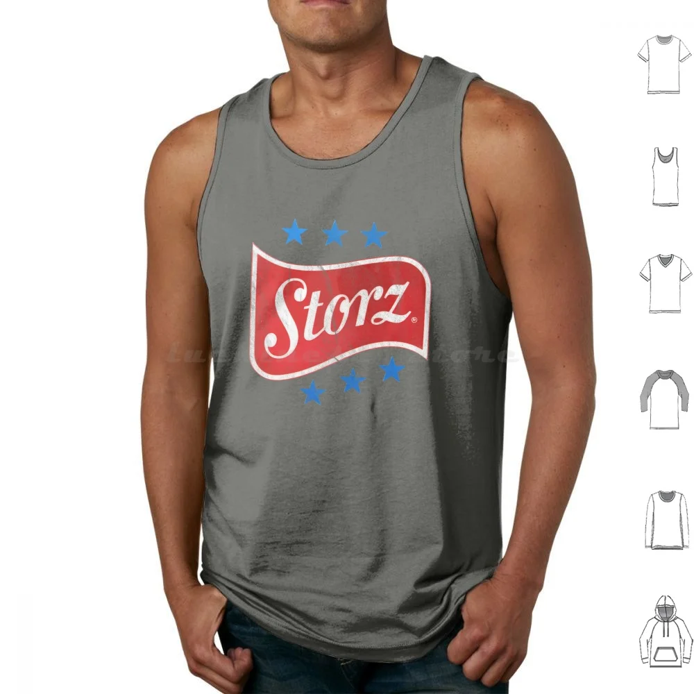 Storz Brewing Tank Tops Vest Sleeveless Storz Brewing Nostalgia Retro Beer Brewery Vintage Funny Throwback 90s Brewing