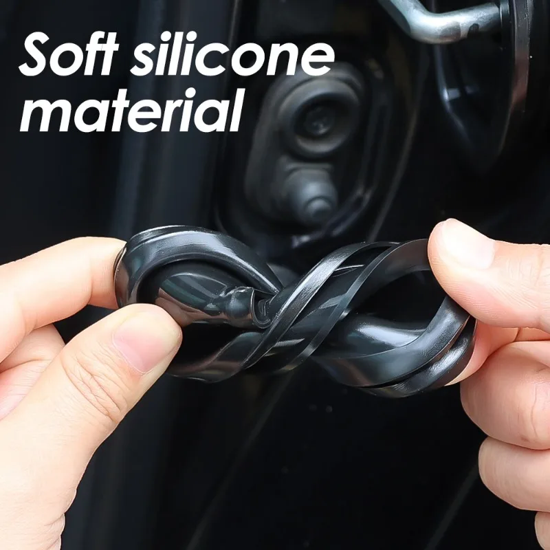 1-8pcs Car Door Lock Shock Absorber Cushion Crash Protection Cushion Seal Guard Plug Silicone Crash Protection Kit Accessories