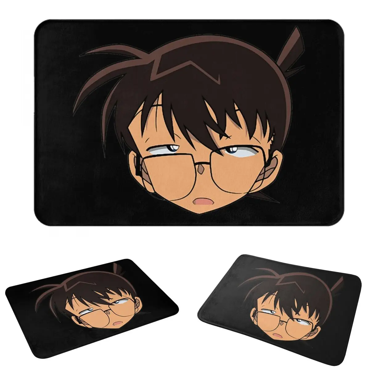 Art Case Closed Anime Detective Conan Non-slip Doormat Floor Mat Sand Scraping Carpet Rug for Kitchen Entrance Home Balcony  Mat