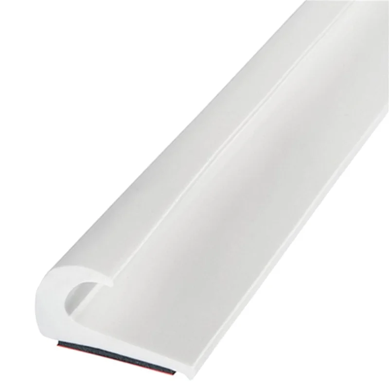 

2X RV Caravan Roof Rainwater Gutter PVC Water Channel Easy Install Motorhome Roof Drainage System White
