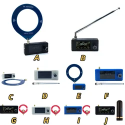 1 Juego de receptor de Radio SI4732 pantalla IPS AM/FM/LSB/USB/DAB 0,5-108 mhz Mini Radio portátil de onda corta con bucle/antena telescópica