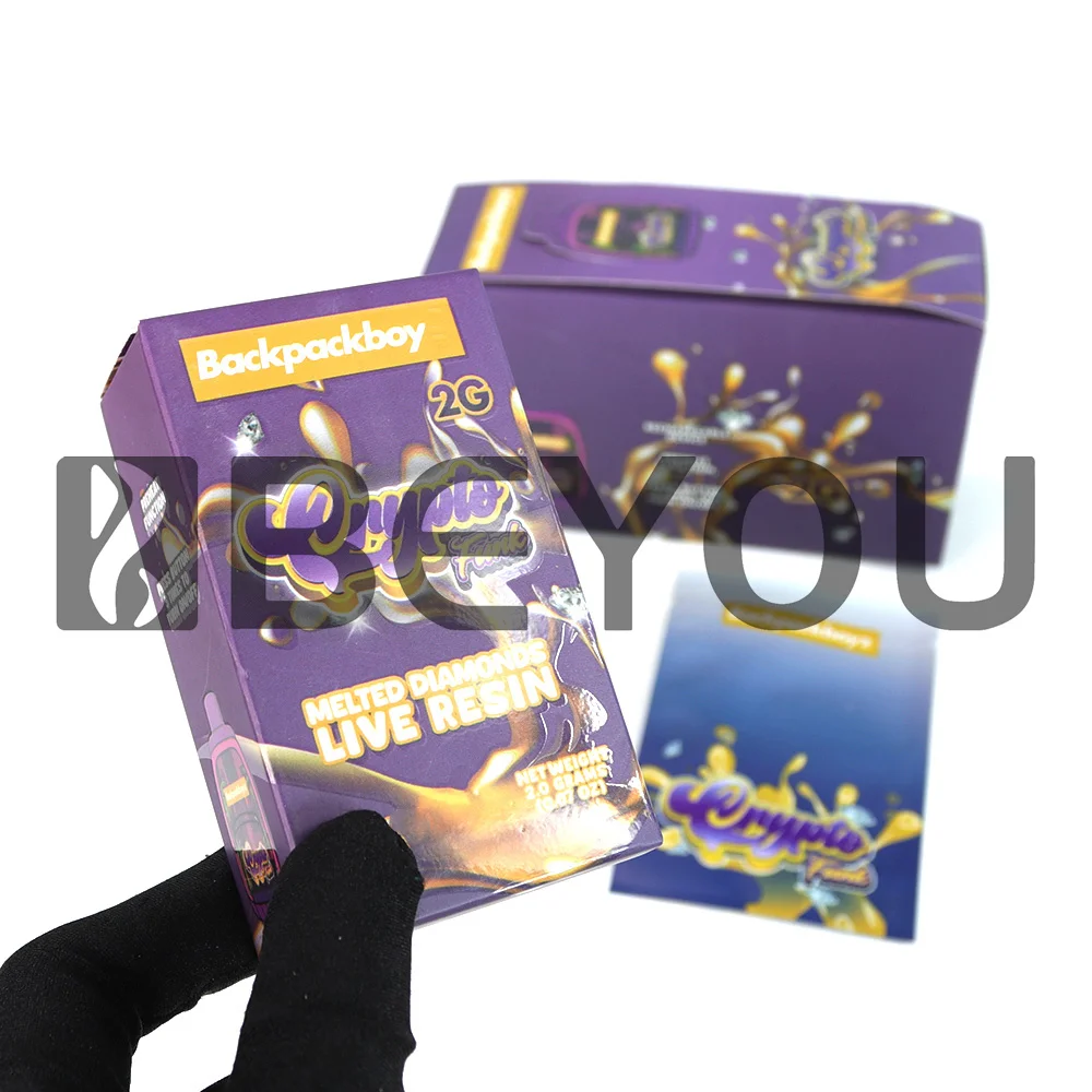 

Backpackboy Empty Cartridge Storage 2ml Plastic Opp Pouches Paper Container 5 Pack Medium Display Box Matte Flat Bags Customized