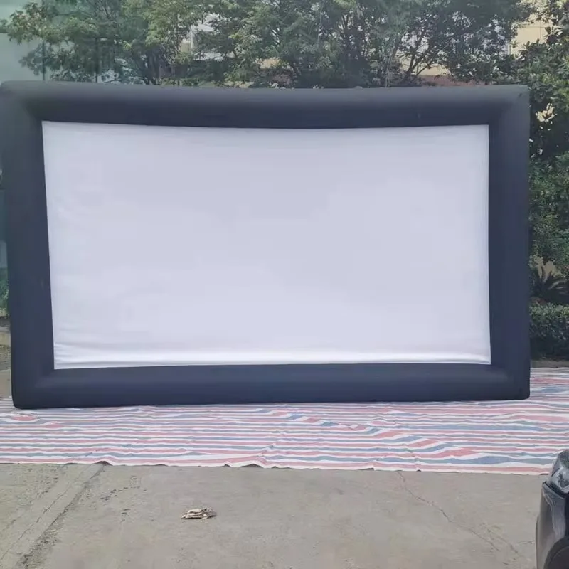 Inflatable Movie Screen Projection Wall Air Model, Outdoor Portable Mobile Promotional Large‑Size High‑Definition Movie Screen