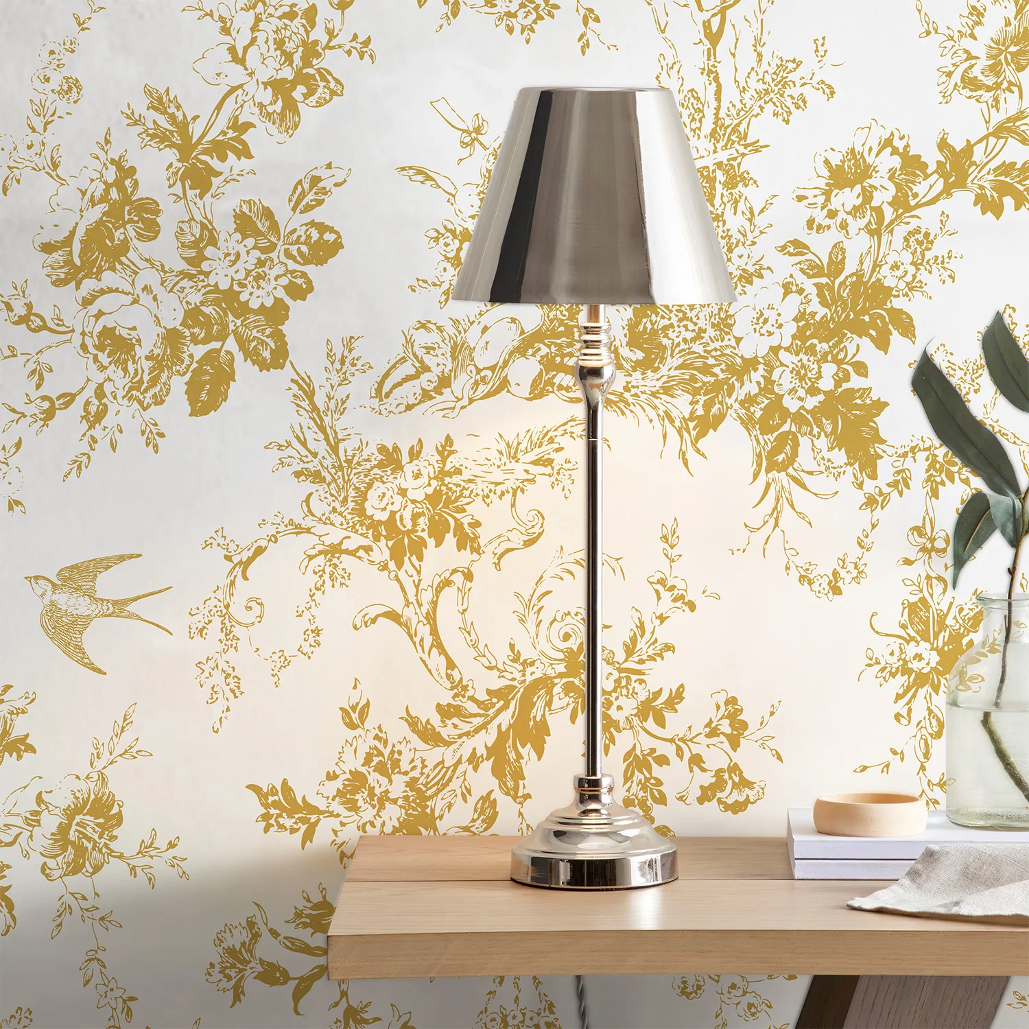 

Yellow Trees And Birds Peel And Stick Wallpaper Classic Self Adhesive Leaves Home Decoration Waterproof Cabinet Stickers