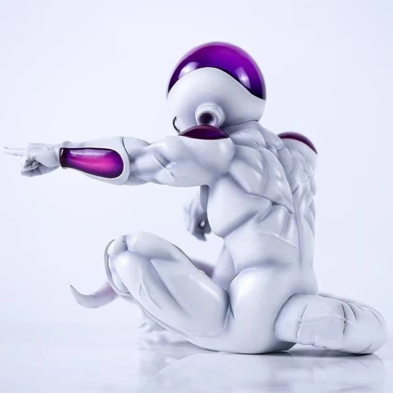 Dragon Ball Periferiche Super Saiyan Villain Legion Fc Frieza Seduta Posa Modello in scatola Figura Decorazione del desktop