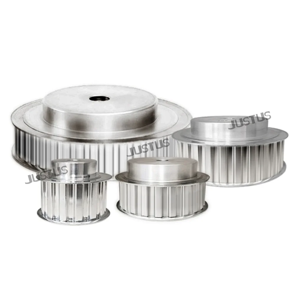 Puleggia dentata T10 16T 18T 20T 22T 24T Foro da 8 mm a 30 mm Passo dei denti 10 mm Larghezza slot 27 mm Per cinghia sincrona T10 da 25 mm Tipo BF