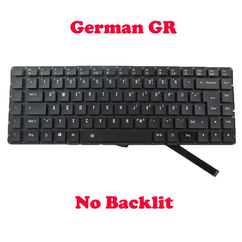 GR NE TW Keyboard untuk AERO 14 untuk gigabit untuk AERO 14 V6 14-W6 14 V8 14-K 14 K V7 14-K7 14-K8 14-W 14 V7 14-W7 Italia Hitam