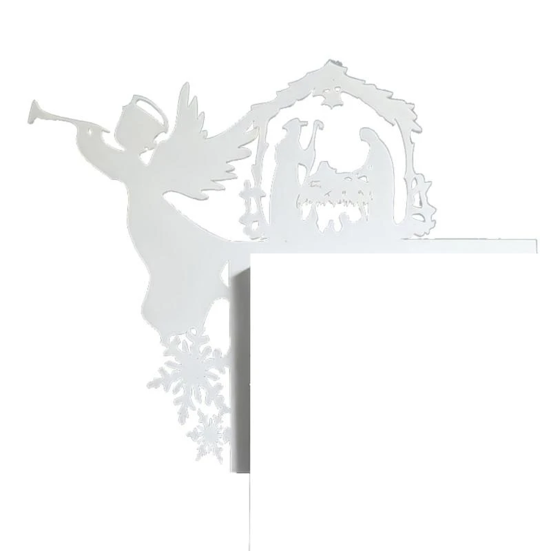 L43A Decorative Door Frame Decors Creative Christmas Wall Decoration for Christmas