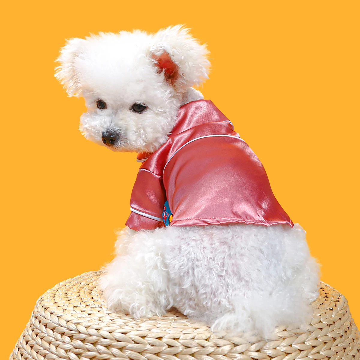 1PC Pet Clothing Cat Spring/Summer French Fragrant Vibrant Pajamas Pink Suitable for Small and Medium Dogs