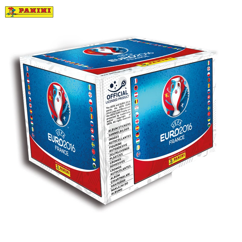 팬이니 2016 유로 홀로 스티커 앨범 공식 빈티지 축구 카드 축구 팬들이 좋아하는 수집품을 위한 향수를 불러일으키는 선물 상자