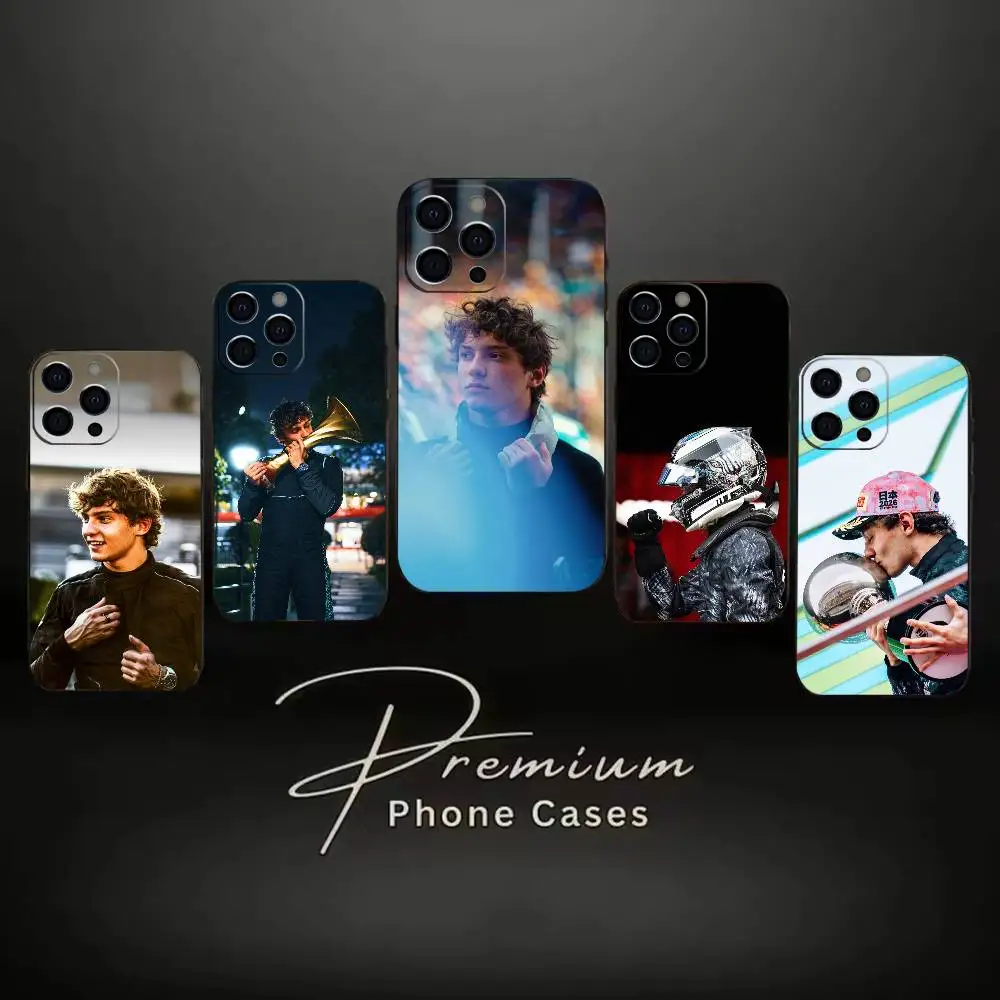The racing driver Andrea Kimi Antonelli  Phone Case For iPhone 16, 17,14,15,13,12,11 Plus,Pro Max Soft Black Cover