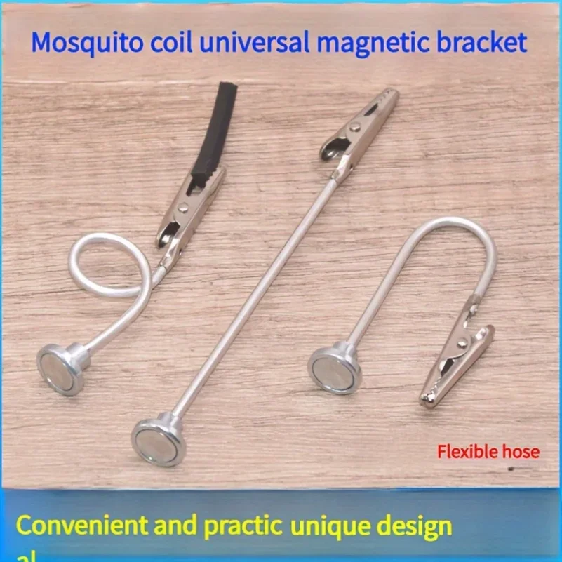 

Кронштейн катушки от комаров из нержавеющей стали, прочная сильная магнитная опорная рамка, многофункциональная основа для пепла, зажим для благовоний